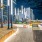 Apartments Near Atlantic Station - Mira At Midtown Union - Rooftop Patio With Lights, Tables, And Lots Of Seating Area